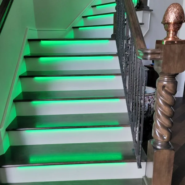 lighting installation for a residential staircase